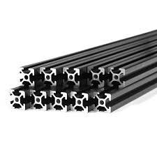 Los perfiles anodizantes de aluminio de grado T3-T8 de Shengxin para la serie 6000 en negro