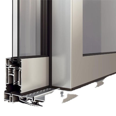 Suministro Shengxin aislamiento térmico de aluminio extrusionado marco de vidrio perfiles de puertas para ventanas y puertas corredizas