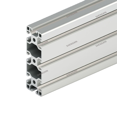 Perfil de aluminio de ranura de grado industrial T con longitud de 5,8 a 6,0 m y grado de la serie 6000