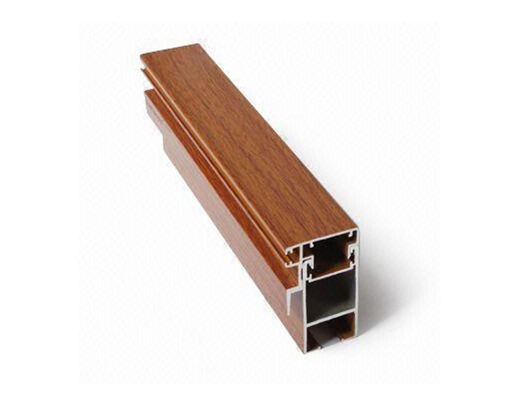 Los perfiles de aluminio extrudidos para materiales de construcción con acabado de grano de madera 6063 t6/t5 de Shengxin