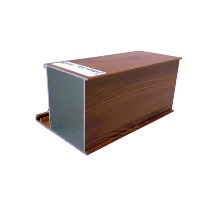 Perfiles de aluminio de color de madera decorativo con temperatura T3-T8 y grosor de 0,8 mm-2,0 mm