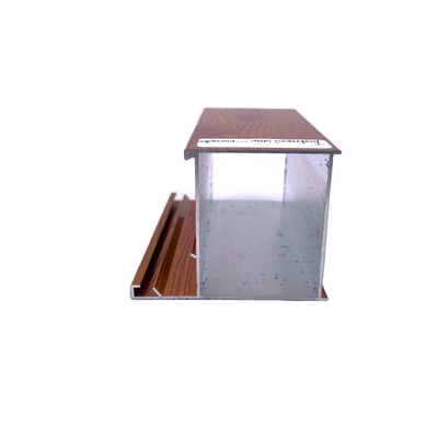 Los perfiles de aluminio extrudidos para materiales de construcción con acabado de grano de madera 6063 t6/t5 de Shengxin