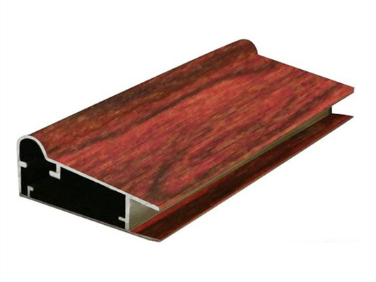 6000 Serie T3-T8 Shengxin Grano de madera acabado de aluminio perfil hueco para la decoración