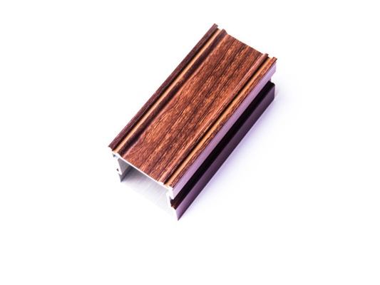6000 Serie T3-T8 Shengxin Grano de madera acabado de aluminio perfil hueco para la decoración