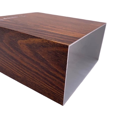 6000 Serie T3-T8 Shengxin Grano de madera acabado de aluminio perfil hueco para la decoración