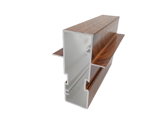 Perfil de la estructura de la capa de polvo de aluminio para Brasil Puertas y ventanas para la construcción