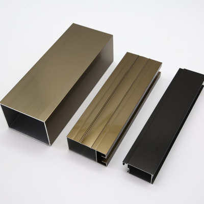 Profiles de aluminio para ventanas y puertas de la serie 6000 con acabado superficial recubierto de polvo