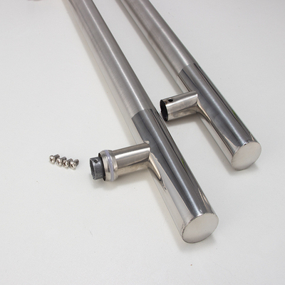 espesor personalizado Perfil de aluminio Mano de puerta de vidrio Diseño moderno 0.30mm de espesor