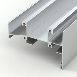 Perfiles de aluminio revestido en polvo duradero para ventanas y puertas