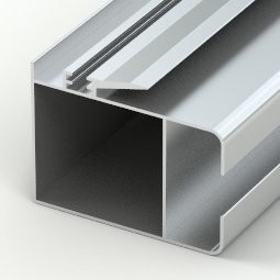 Perfiles de aluminio revestido en polvo duradero para ventanas y puertas