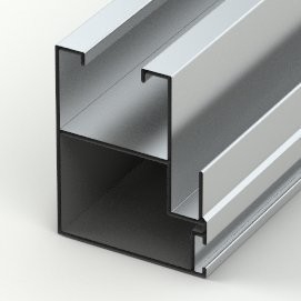 Perfiles de aluminio revestido en polvo duradero para ventanas y puertas