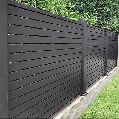 Paneles de cercas de piscina de aluminio de patio trasero con longitud personalizada y diseño fácil de instalar
