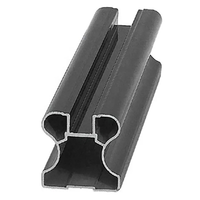 Barrera de vidrio de aluminio de canal U con altura personalizable y material de aleación