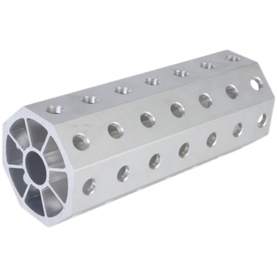 Tubo de aluminio octogonal de aleación para sistema de agarre modular industrial 5.8-6.0M longitud
