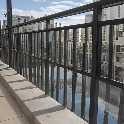 Las barreras de los balcones exteriores son barreras de aluminio con tolerancia de longitud del ±1%.