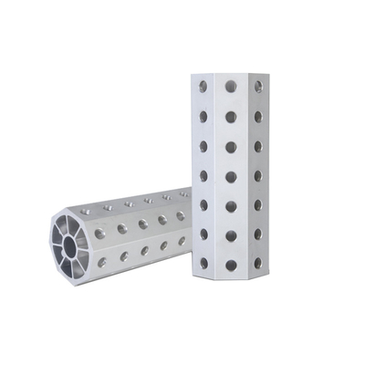 Profiles de tubos de extrusión de aluminio anodizados industriales para el sistema de herramientas Euro Gripper EGT