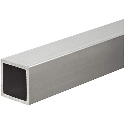 Color de madera tubo cuadrado de aluminio con servicio de soldadura 1,5x0,75mm espesor personalizado