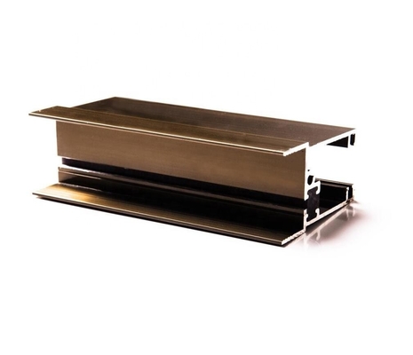 Cuadro de ventana de extrusión de aluminio anodizado de bronce con estructura de aleación de aluminio 6063