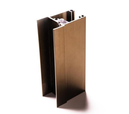 Cuadro de ventana de extrusión de aluminio anodizado de bronce con estructura de aleación de aluminio 6063