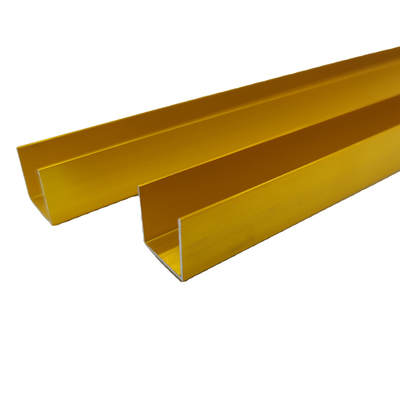 Profiles L de extrusión de aluminio decorativo con certificación ISO9001/ISO14001/ISO18001