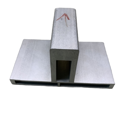Temperatura T4-T5-T6 6061 T6 Carril de tren de aluminio de extrusión anodizada de plata personalizado
