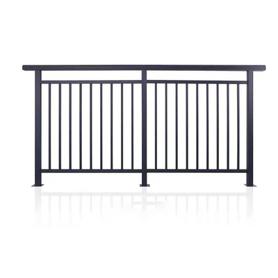 Sistema de barandillas de balaustradas de aluminio anodizado de espesor personalizado y cerca para bricolaje