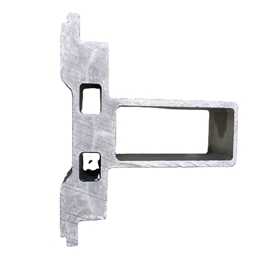 Temperatura T4-T5-T6 6061 T6 Carril de tren de aluminio de extrusión anodizada de plata personalizado