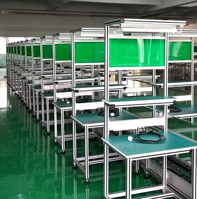 Línea de montaje de perfiles de aluminio Mesa de trabajo de extrusión industrial Perfiles de aluminio utilizados