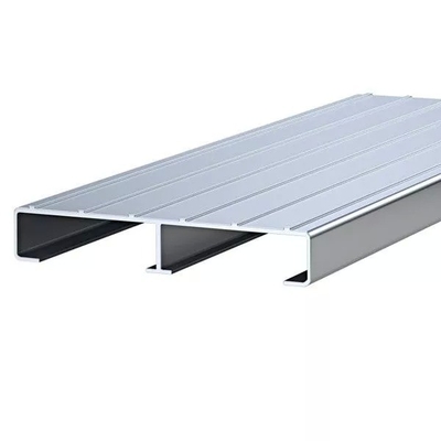 Perfil de aluminio impermeable para ventanas de puertas anodizantes de recubrimiento en polvo de placa de aluminio