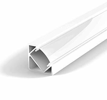 SHENGXIN 2019 Led amplio espejo de luz blanca barra de canal de pared montada banda de cubierta de aluminio esquina LED perfil