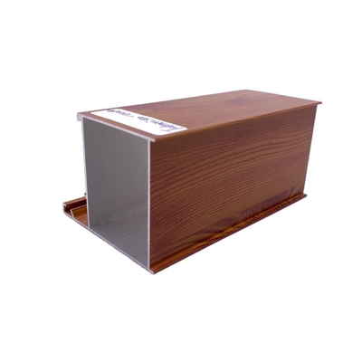 Profil de aluminio de transferencia de grano de madera de espesor de 0,30 mm para ventanas y puertas