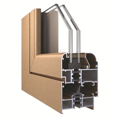 Perfiles de ventanas corredizas de aluminio con tratamiento de envejecimiento T3-T6 y estilo abierto plegable