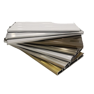 Perfiles de aluminio para ventanas de la serie 20 y puertas de la serie 25 en color champán