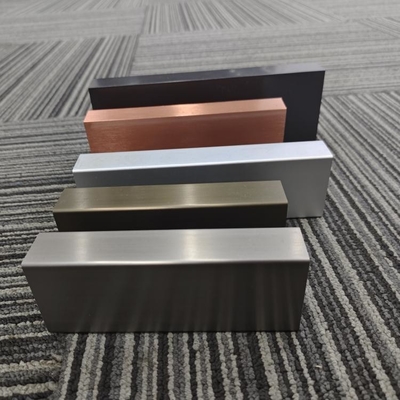 Profiles de tubos cuadrados de aluminio para decoración en forma cuadrada