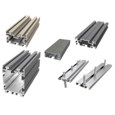 6063 Plata Negro Color T Profiles de aluminio de ranura para bricolaje longitud 0,5-6,0M Grado de la serie 6000