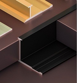 Perfil de canal de aluminio de color personalizado para iluminación de tira LED