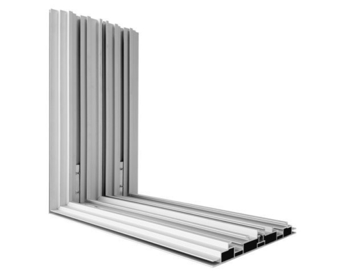 Cuadro de pantalla de cartel de piso de plata Snap Edge Perfiles de aluminio Marcos para tienda