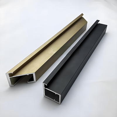 Perfil de aluminio para muebles o gabinetes de cocina anodizado y norma GB5237-2008
