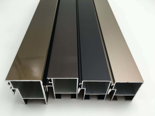 Perfiles de ventanas de aluminio de color personalizado cumplen con el estándar GB para puertas y ventanas