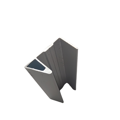 T Profiles de extrusión de aluminio anodizado de ranura de plata y servicio de procesamiento de desenrollamiento