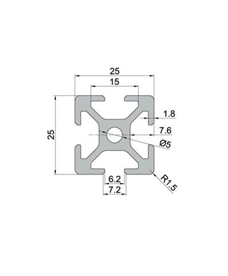 Profiles de ranura T anodizante de plata personalizables V ranura 4040 4080 con temperatura T3-T8