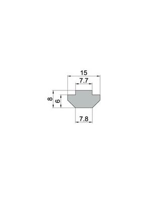 Profiles de aluminio de plata anodizante con ranura T 4040 3030 2020 con tolerancia ± 1%