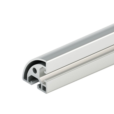 Perfiles de aluminio anodizado de plata personalizados con servicio de ahorro energético y flexión