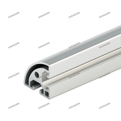 Perfiles de aluminio anodizado de plata personalizados con servicio de ahorro energético y flexión