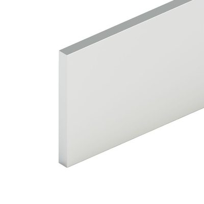 Perfiles planos de aluminio anodizado de plata para aplicaciones residenciales