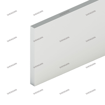 Perfiles planos de aluminio anodizado de plata para aplicaciones residenciales