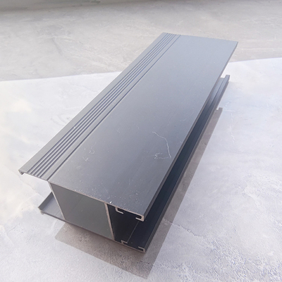 Perfil de extrusión de aluminio de color personalizado de la serie 6000 para el marco de puerta corredera