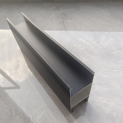 Perfil de extrusión de aluminio de color personalizado de la serie 6000 para el marco de puerta corredera