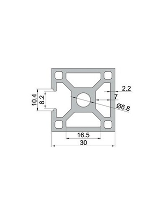 Profile de aleación de aluminio 6063-T5 Profile de plata anodizada 4040 4080 V Profiles de extrusión de ranura
