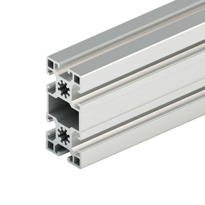 Temperatura T3-T8 perfiles de extrusión de aluminio a medida 40*80 con acabado anodizado de plata
